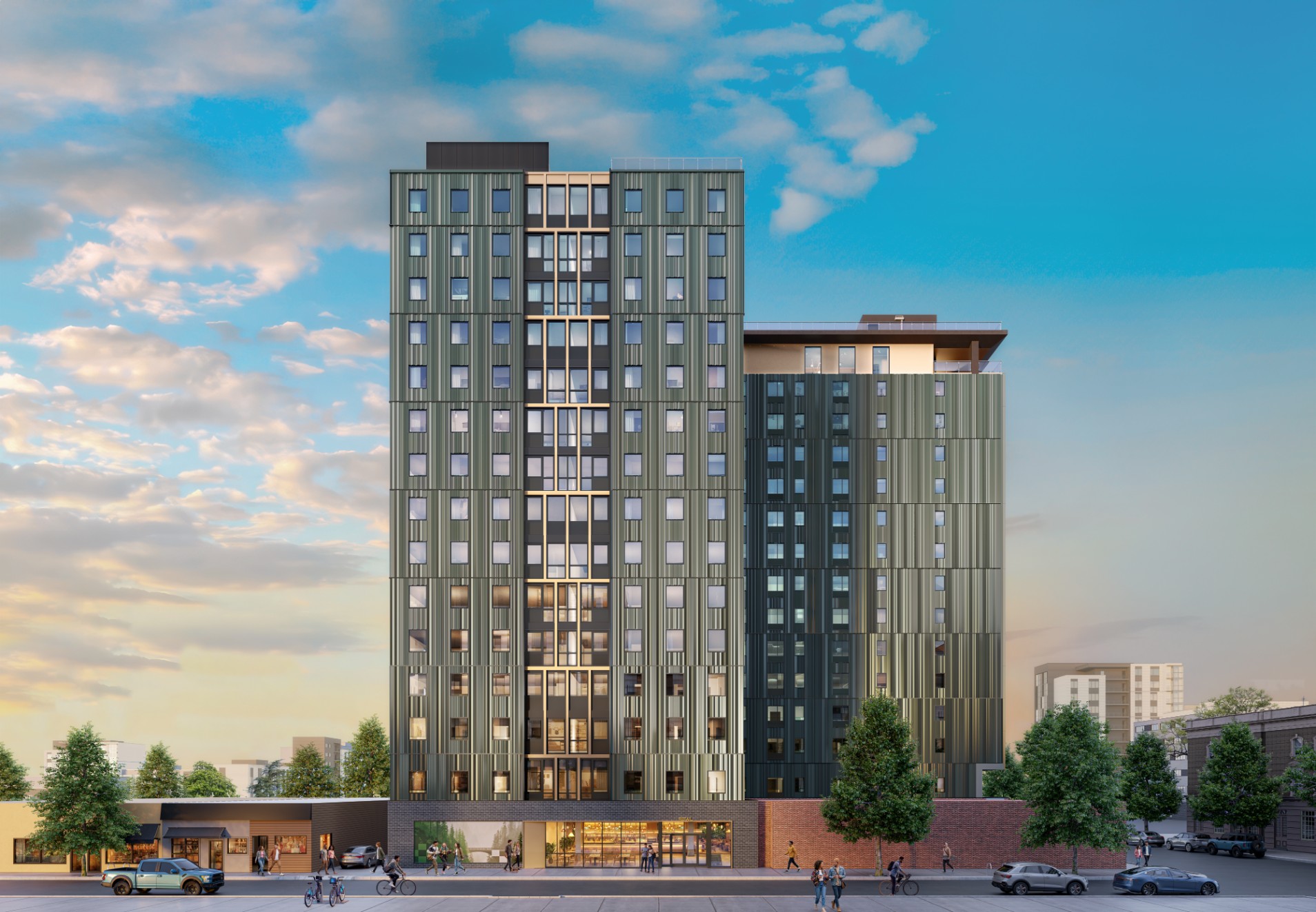 Exterior rendering of Chapter Alder