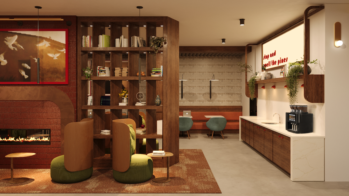 multifunctional amenity lounge and cafe