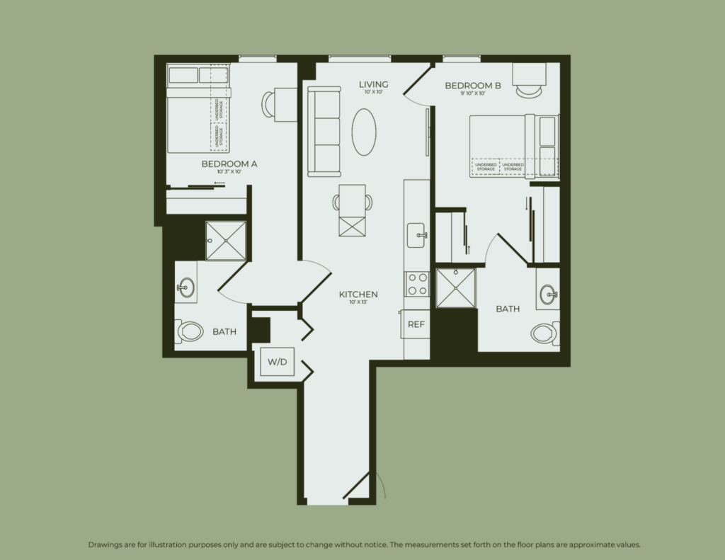 2BR/2BA – B2